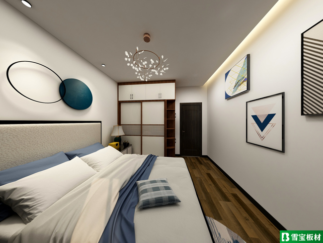 次臥設(shè)計方案效果圖